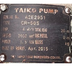 Taiko Kikai CR 50S Discharge pump